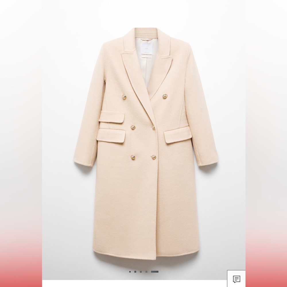 Mango Cream Handmade Jacket